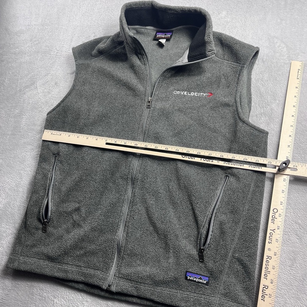 Patagonia Synchilla Vest Men Large Nickel Grey 25185 NKL Full Zip Hiking Outdoor - Picture 5 of 9